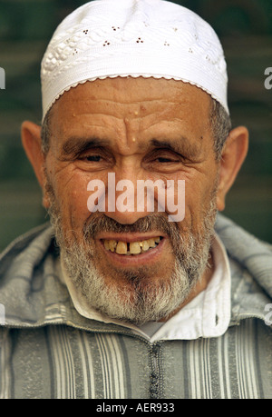 tetouan morocco maroque africa old moroccan man in city Stock Photo