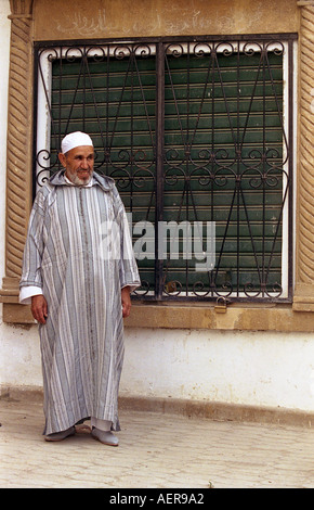 tetouan morocco maroque africa old moroccan man in city Stock Photo