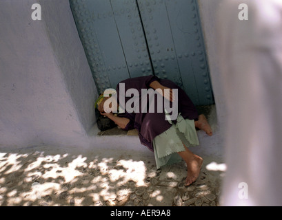 tetouan morocco maroque africa old moroccan man in city Stock Photo