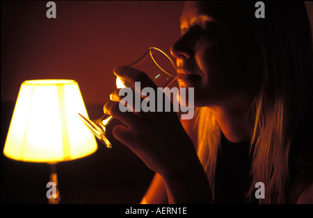Romantic dining Stock Photo