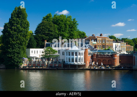 Carlton Mitre Hotel beside River Thames East Molesey Surrey England UK Stock Photo