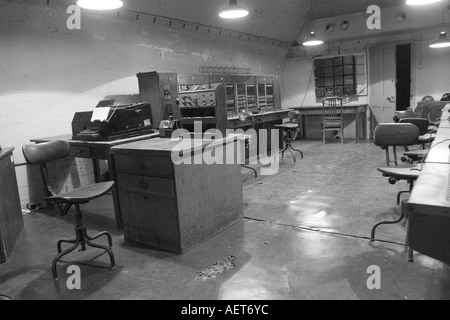 Secret wartime WW2 headquarters in tunnels under Dover Castle Kent Stock Photo