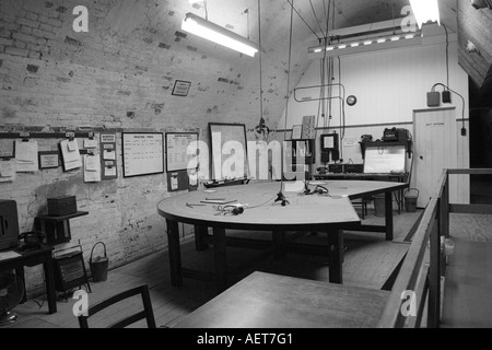 Secret wartime WW2 headquarters in tunnels under Dover Castle Kent Stock Photo