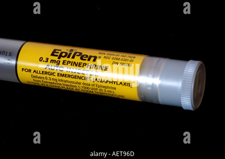 epipen epinephrine auto injector pen Stock Photo