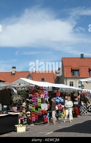 Town square in Visby in Gotland Sweden Stock Photo: 5450613 - Alamy