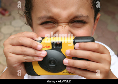 Florida Key Biscayne,St. Agnes Church,Betancourt Family Reunion,Cuban,Hispanic Latin Latino ethnic immigrant immigrants minority,boy boys lad lads mal Stock Photo