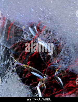 Bubbles in bottle Stock Photo