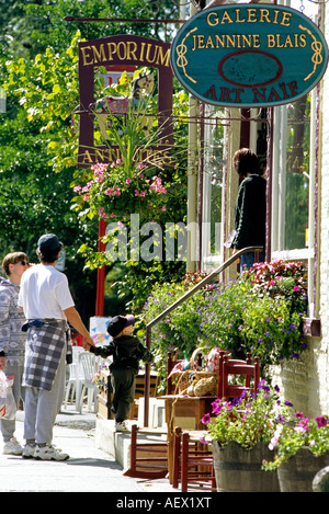 Picturesque Village of North Hatley Eastern Townships Quebec canada Stock Photo