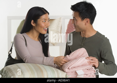 Couple shopping together Stock Photo