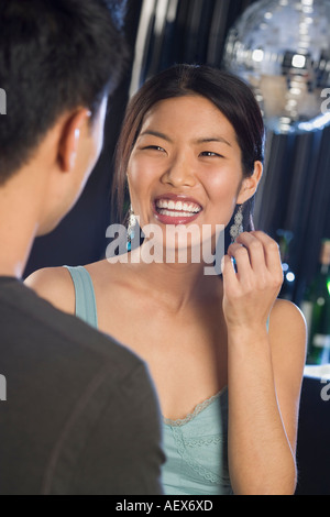 Couple in a nightclub Stock Photo
