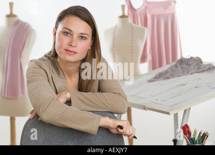 Portrait of a young fashion designer Stock Photo