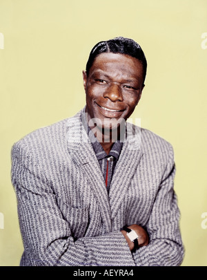 NAT KING COLE (1919-1965) American singer about 1964 Stock Photo