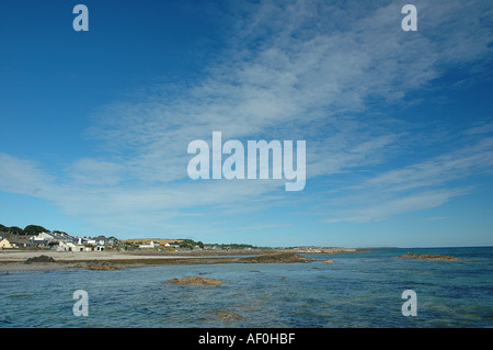Millisle,  County  Down,  is  one  of  Northern  Ireland's  Blue  Flag  beaches. Stock Photo