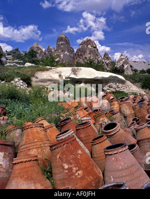 Pottery in Cappadocia, Central Anatolia, Turkey Stock Photo