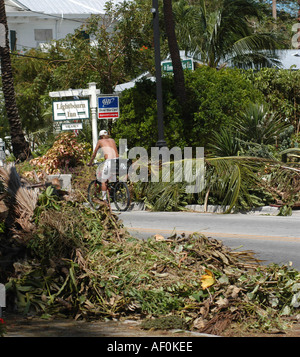 Destruction from Hurricane Dennys Key West Florida Stock Photo - Alamy