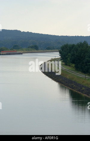 Elbe lateral Canal near Uelzen Stock Photo