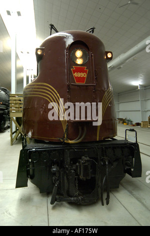 Locomotive at the National Railroad Museum Green Bay Wisconsin WI Stock Photo