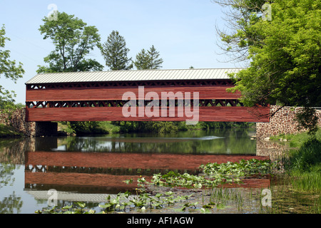 Sachs Covered Bridge just outside Gettysburg in Pennsylvania PA Stock Photo