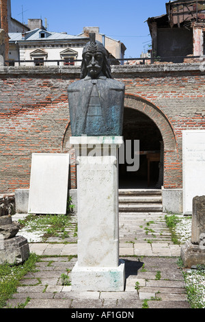 Vlad Tepes (Vlad the Impaler) statue at Old Princely Court, Historic ...