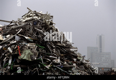 Recycling centre, Cologne, North Rhine Westphalia, Germany. Stock Photo