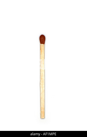 unlit match on a white background Stock Photo