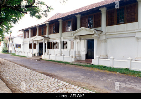 OLD HOUSES IN HERITAGE ZONE FORT COCHIN KERALA Stock Photo