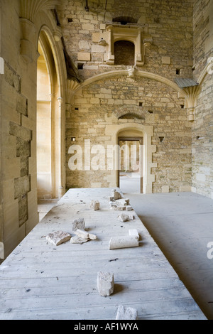 Woodchester Mansion a Victorian building mysteriously left unfinished on the Cotswolds near Nympsfield, Gloucestershire Stock Photo