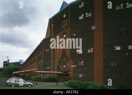 Byker Wall, Newcastle upon Tyne, England, 1968 - 1980. Architect: Ralph Erskine Stock Photo