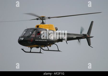 UK Air Force Eurocopter AS-350BB Squirrel HT1 Defence Helicopter Flying School Stock Photo