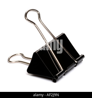 Metal binder clip Stock Photo