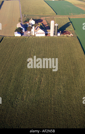 AERIAL OF DAIRY FARM PENNSYLVANIA Stock Photo - Alamy