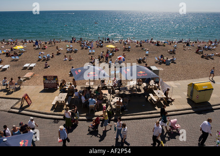 Brighton beach in Sussex England A popular holiday destination for British people Stock Photo