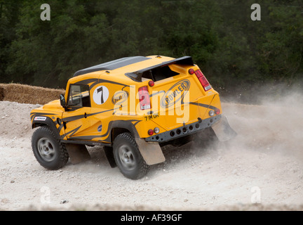 Land Rover Bowler is put through its paces at the Goodwood Festival of Speed, Sussex, England. Stock Photo