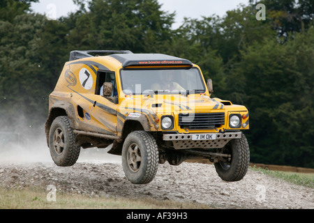 Land Rover Bowler is put through its paces at the Goodwood Festival of Speed, Sussex, England. Stock Photo