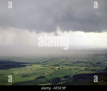 rain over Bavaria, Germany, Bavaria Stock Photo