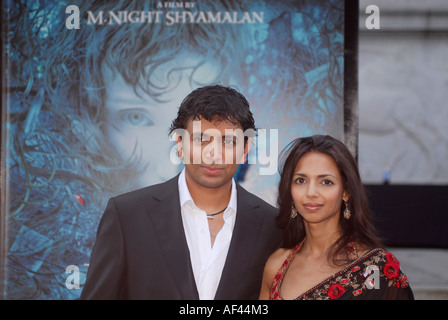 M night shyamalan and wife bhavna shyamalan hi-res stock photography and  images - Alamy