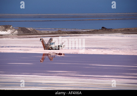 Sea Salt drying pans Walvis bay Namibia Stock Photo - Alamy