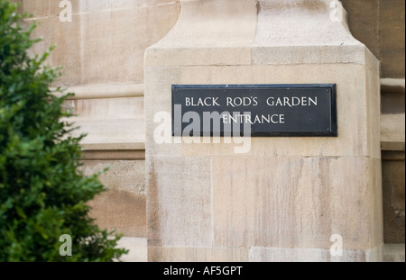 Black Rod's Garden Entrance at the Houses of Parliament,London. Stock Photo
