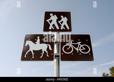 recreational road sign