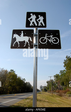 recreational road signs