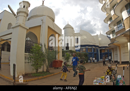 Jamia Mosque is a mosque located on Banda Street, Nairobi, Kenya Stock Photo