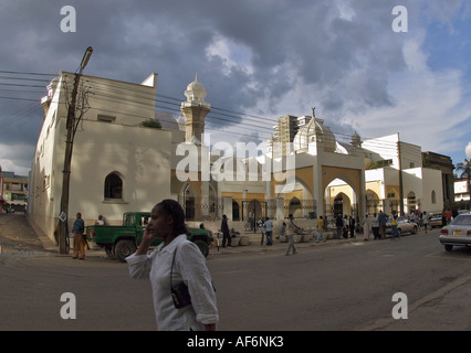 Jamia Mosque is a mosque located on Banda Street, Nairobi, Kenya Stock Photo