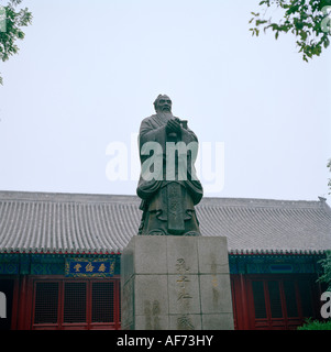 World Travel. Statue of Confucius in Beijing in China in East Asia. Adventure History Culture Travel Far East Stock Photo