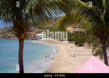 Timothy Hotel Beach at Frigate bay St Kitts in the Caribbean Stock Photo