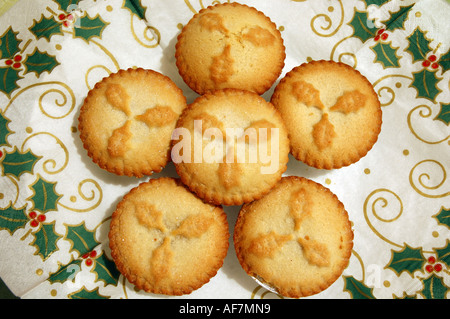 Christmas mince pies Stock Photo