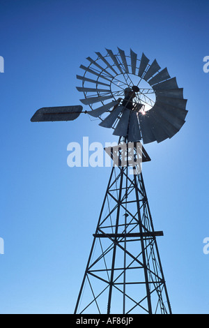 Outback Well Tower, Near Richmond, Queensland, Australia Stock Photo
