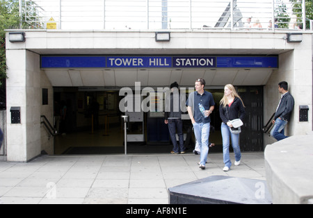 Tower Hill Station London Stock Photo