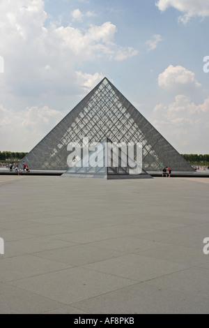 A Stock Photograph of the Louvre Museum s Pyramid Stock Photo