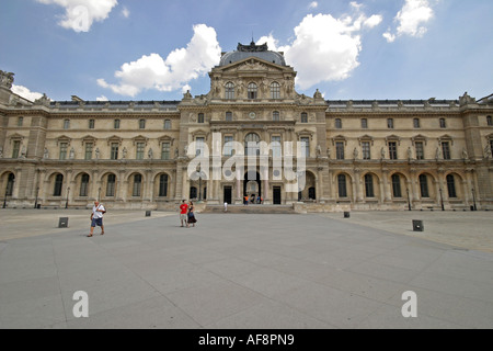 A Stock Photograph of the Louvre Museum from the Glass Pyramid Stock Photo