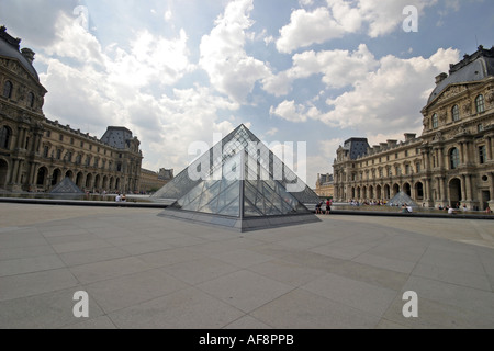 A Stock Photograph of the Louvre Museum s Pyramid Stock Photo